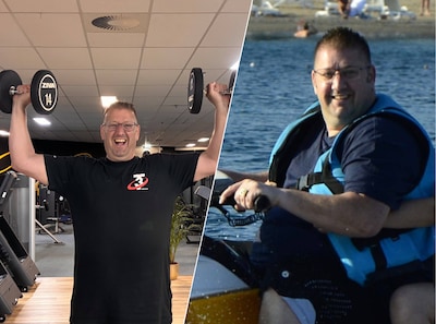 Tom past niet meer door de douchedeur en weegt 215 kilo, dan maakt zijn vrouw een foto die alles verandert