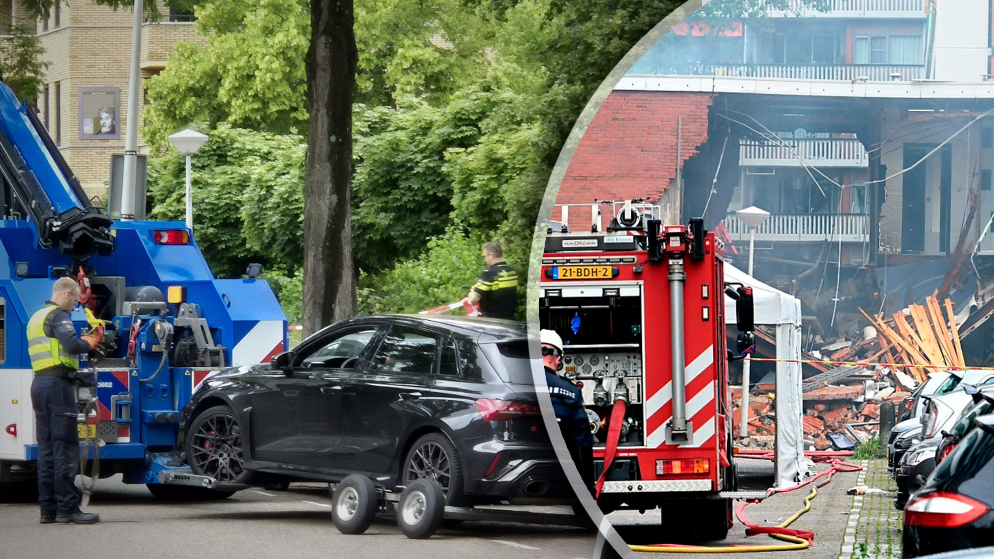 Getuigen zien jongeren rennen en Audi wegscheuren na enorme knal in Amsterdam: meerdere arrestaties verricht