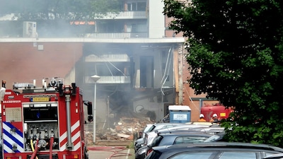 Meerdere personen aangehouden om explosie , Audi in beslag genomen voor politieonderzoek