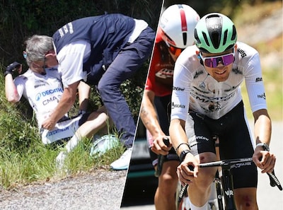 Toptalent Paul Seixas (19) gaat hard onderuit in laatste koers voor Tour de France: ‘Ik dacht: dit is gedaan, ik keer nooit meer terug’