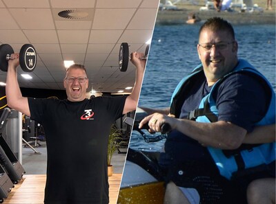 Tom past niet meer door de douchedeur en weegt 215 kilo, dan maakt zijn vrouw een foto die alles verandert