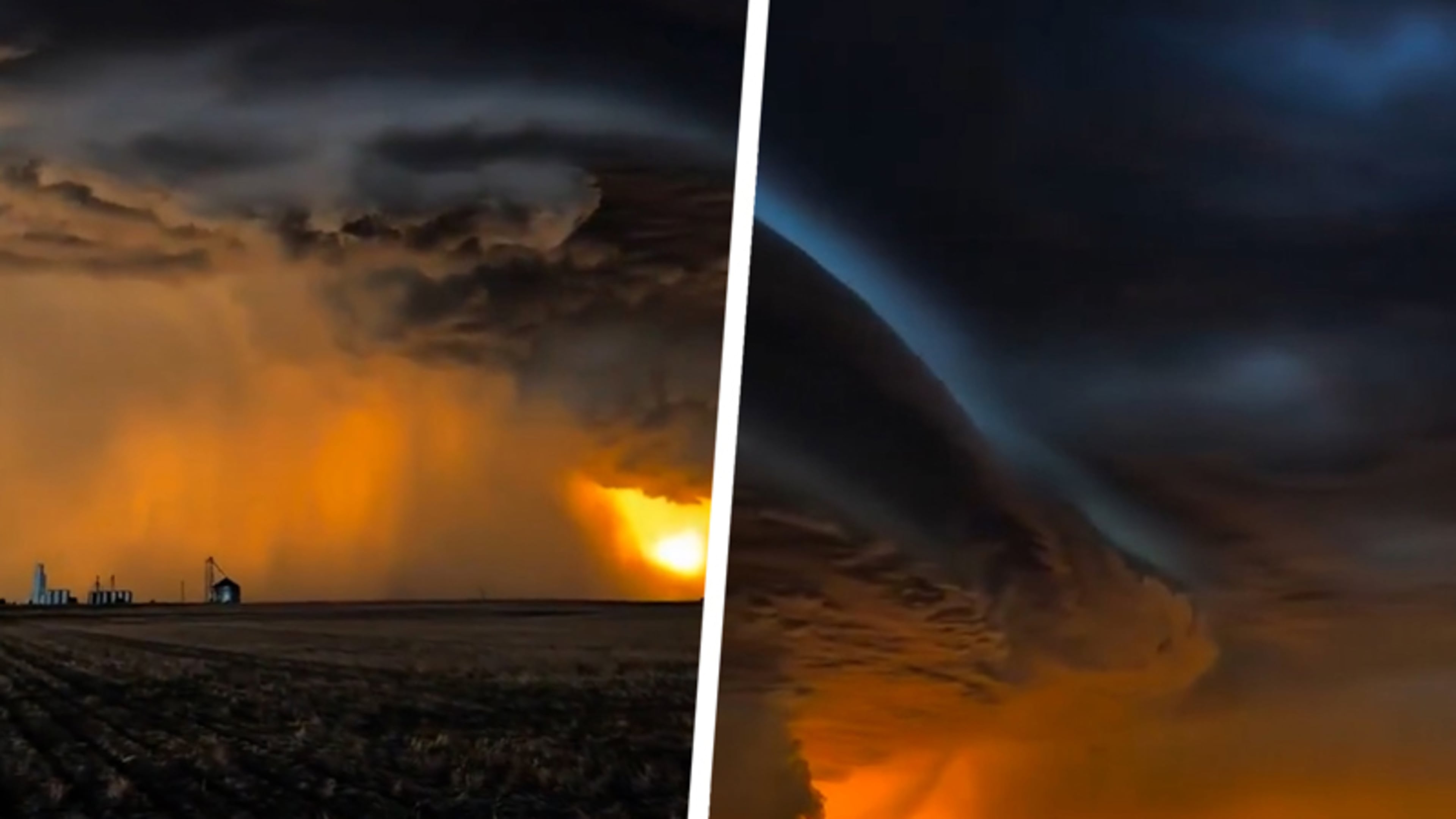 Stormjager filmt prachtige ‘supercell-onweersbui’ in Nebraska