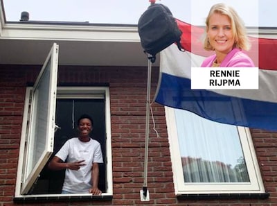 De vlag uit voor geslaagden, al leren gezakten waarschijnlijk meer
