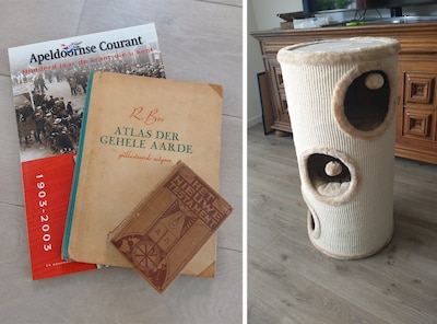 Een krabpaal, kaarten voor een musical en drie verschillende boeken: het is gratis op te halen