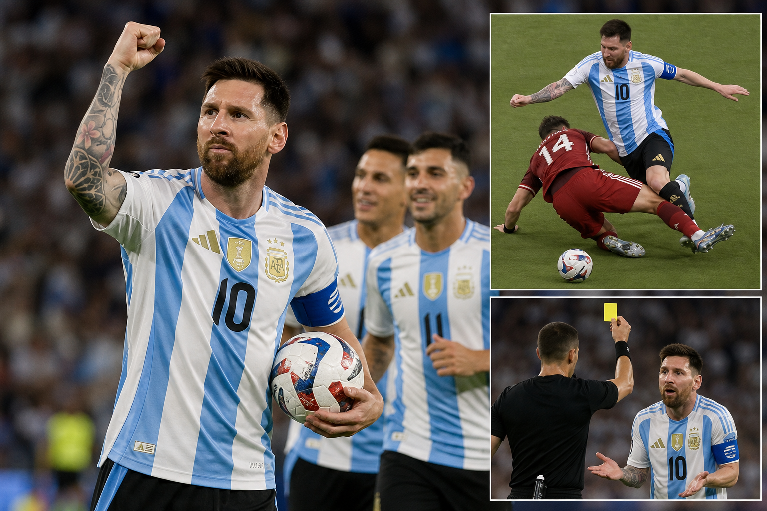 Messi evenaart WK-doelpuntenrecord, maar rodekaartcontroversie overschaduwt prestatie