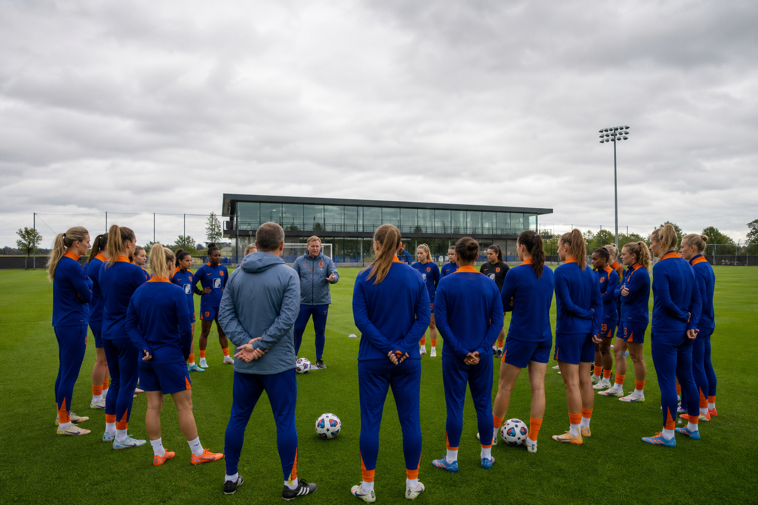 Oranje traint met volledige selectie voor duel met Zweden
