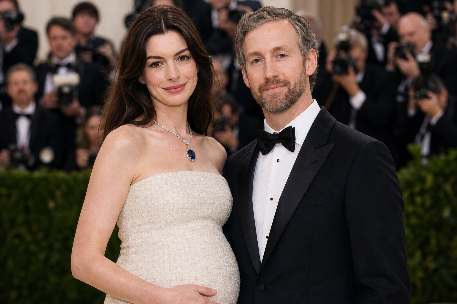 Anne Hathaway (43) in verwachting van derde kindje met Adam Shulman