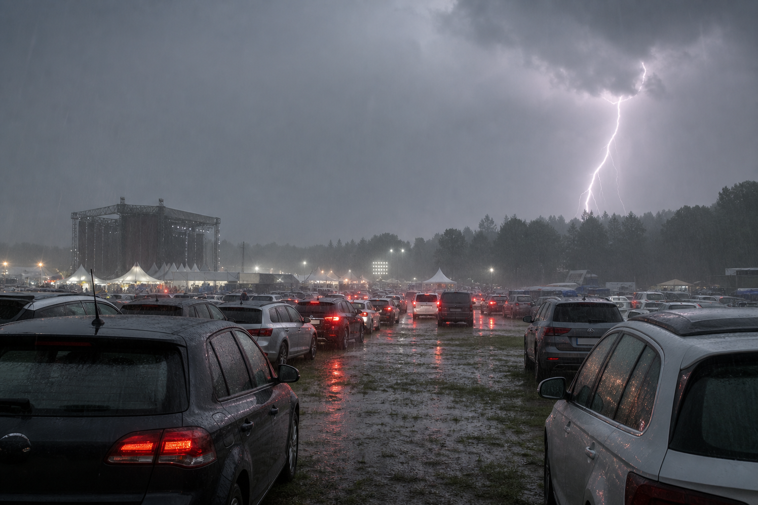 Duits Southside Festival onderbroken door zware onweer