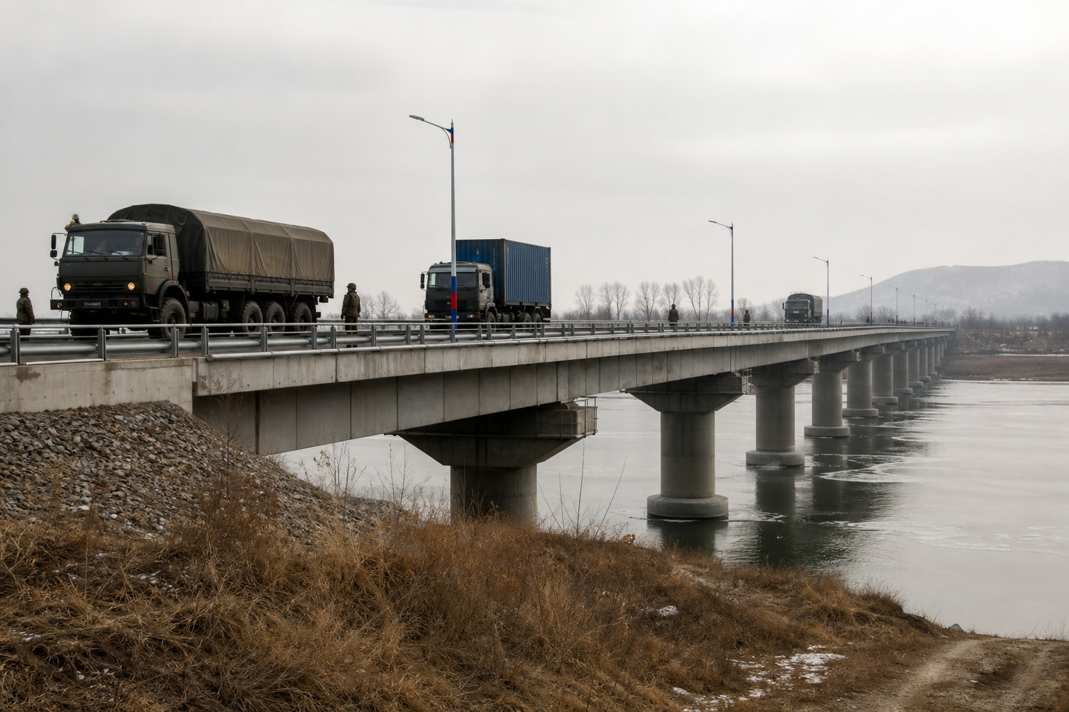Noord-Korea en Rusland openen autobrug over grens, banden versterkt