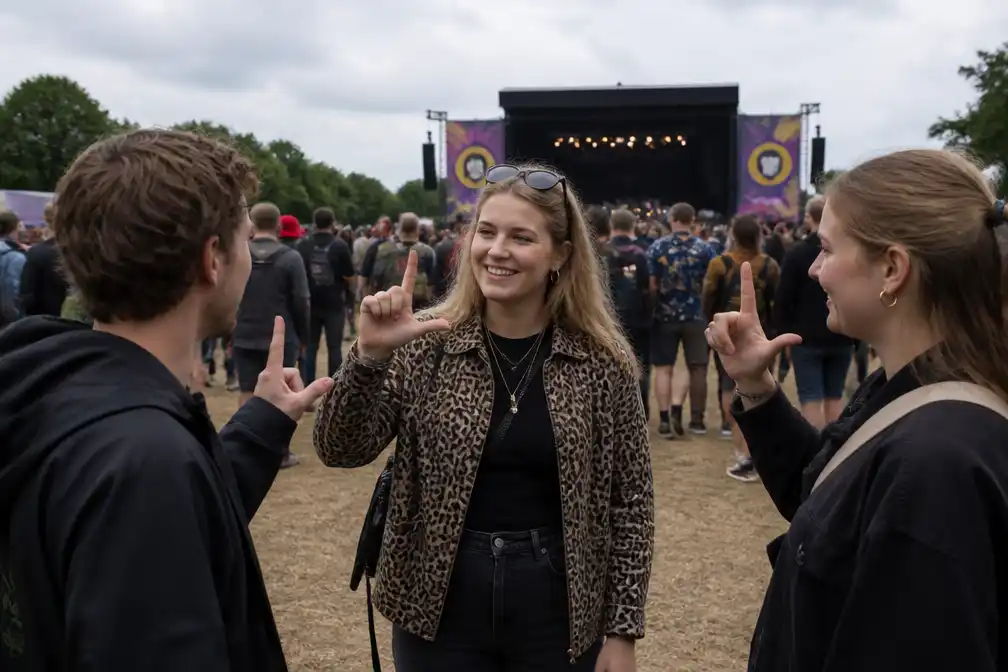 Campagne ‘Praat Limburgs met me’ gestart op Pinkpop met L-teken